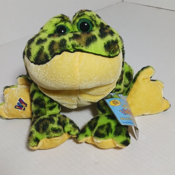 Webkinz Bull Frog with Sealed Tag and Code HM114 10” Ganz Plush - Picture 1 of 10